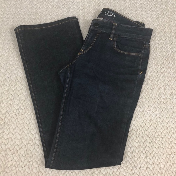 Ann Taylor LOFT | Original Bootcut Jeans Dark Wash - Picture 1 of 6